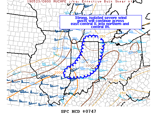 Mesoscale Discussion 747