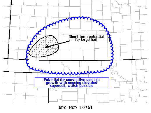 Mesoscale Discussion 751