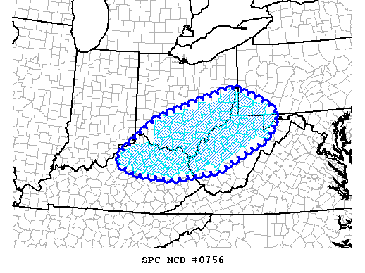 Mesoscale Discussion 756