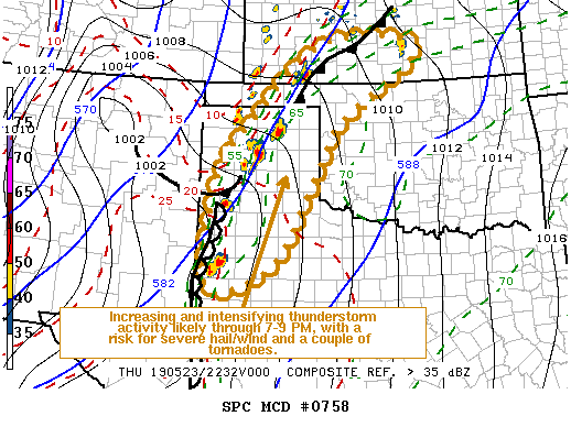 Mesoscale Discussion 758