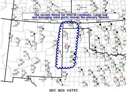 Mesoscale Discussion 792