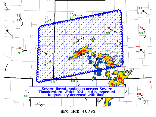 Mesoscale Discussion 799