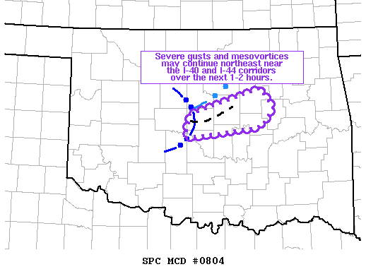 Mesoscale Discussion 804