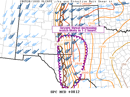 Mesoscale Discussion 812