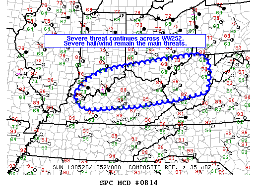 Mesoscale Discussion 814