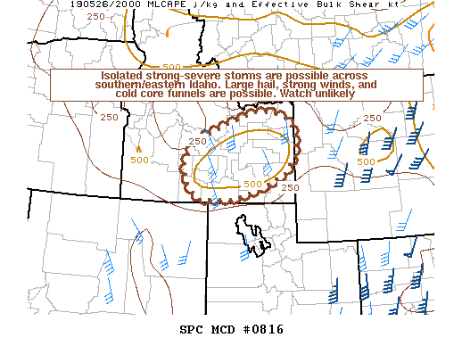 Mesoscale Discussion 816