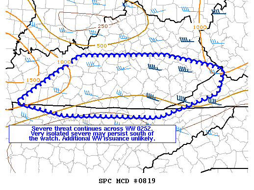 Mesoscale Discussion 819