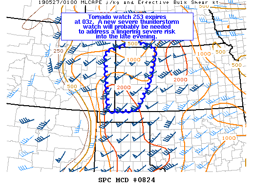 Mesoscale Discussion 824