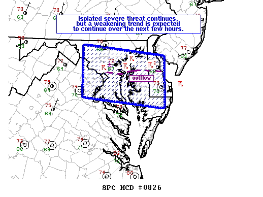 Mesoscale Discussion 826