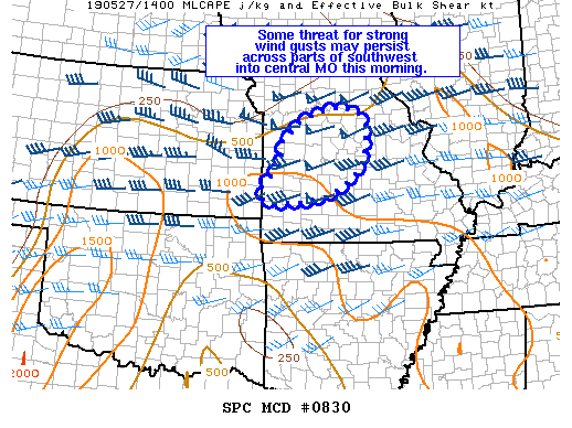 Mesoscale Discussion 830