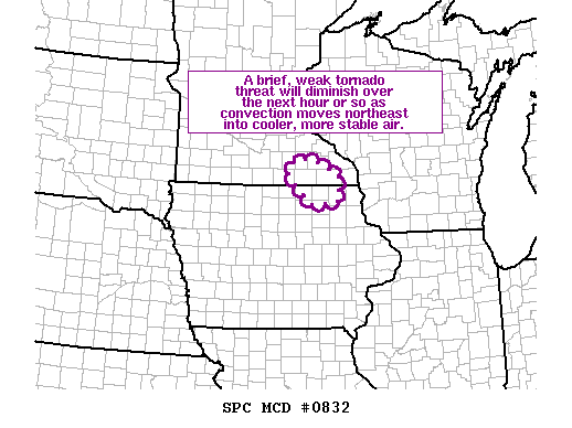 Mesoscale Discussion 832