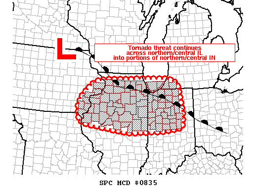 Mesoscale Discussion 835