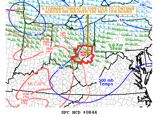 Mesoscale Discussion 844