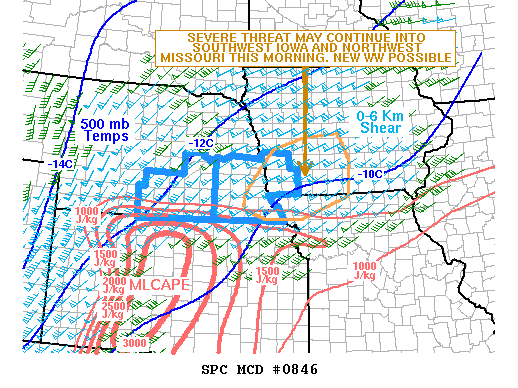 Mesoscale Discussion 846