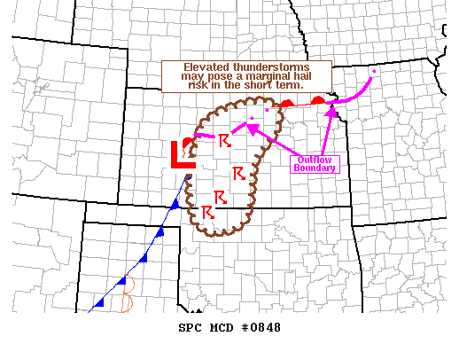 Mesoscale Discussion 848