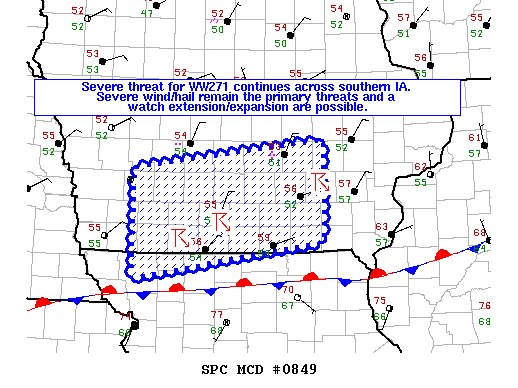 Mesoscale Discussion 849