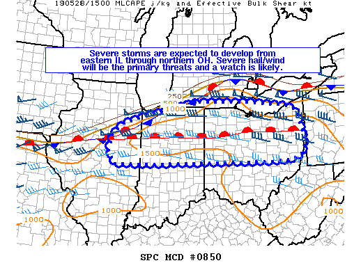 Mesoscale Discussion 850