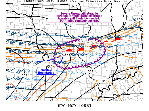 Mesoscale Discussion 851