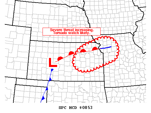 Mesoscale Discussion 853
