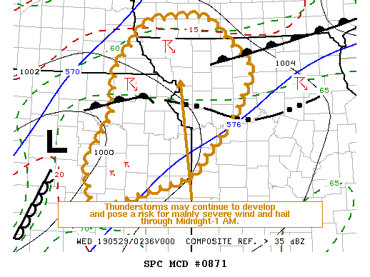 Mesoscale Discussion 871