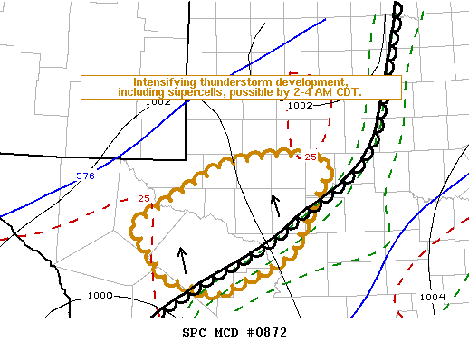 Mesoscale Discussion 872