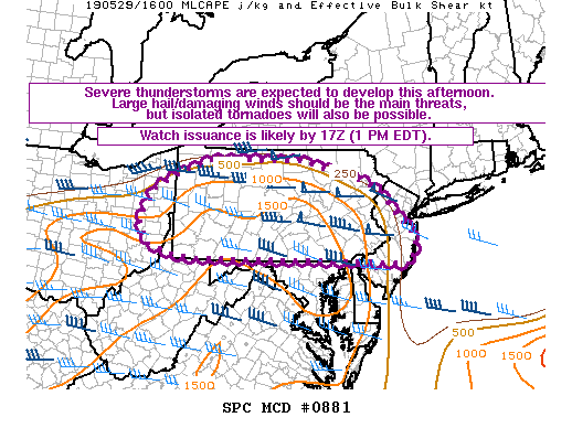 Mesoscale Discussion 881