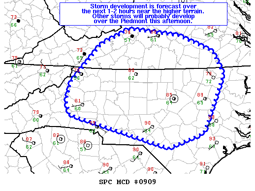 Mesoscale Discussion 909