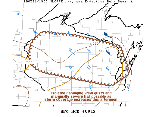 Mesoscale Discussion 912