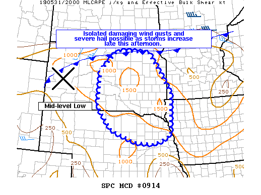 Mesoscale Discussion 914