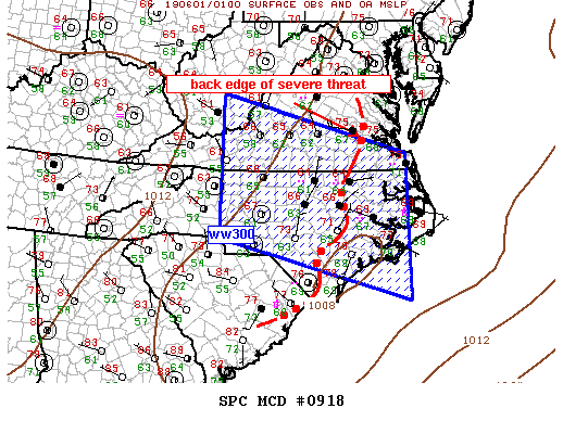 Mesoscale Discussion 918