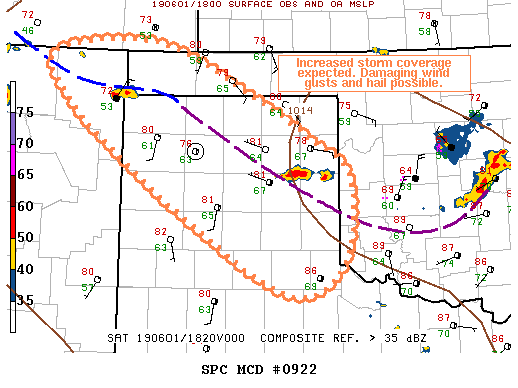 Mesoscale Discussion 922