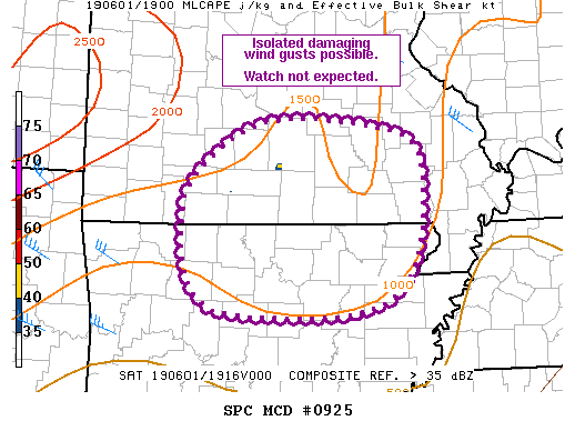 Mesoscale Discussion 925