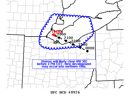 Mesoscale Discussion 926