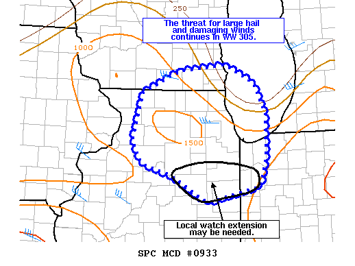 Mesoscale Discussion 933