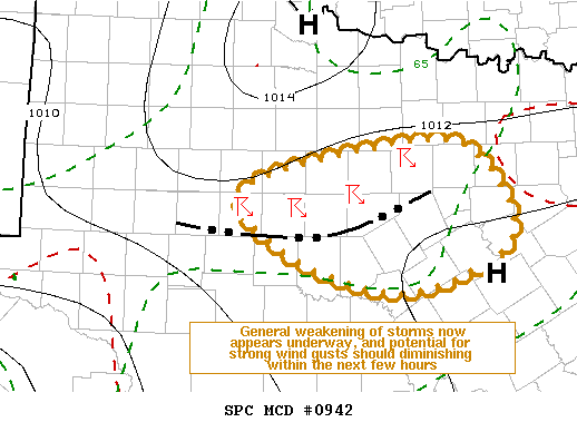 Mesoscale Discussion 942