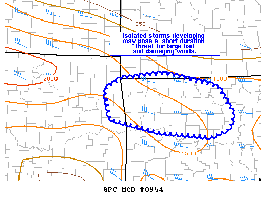 Mesoscale Discussion 954
