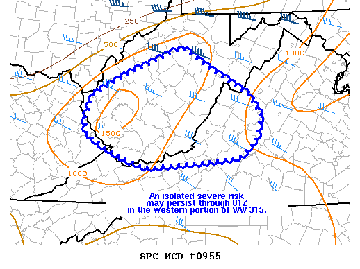 Mesoscale Discussion 955
