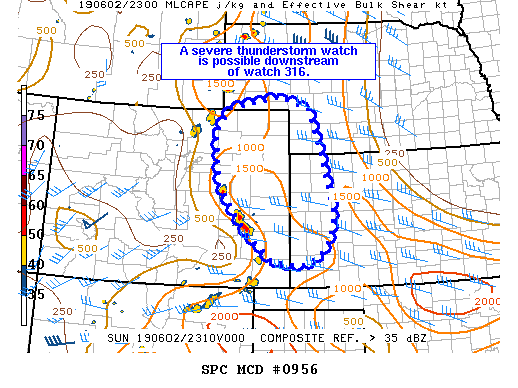 Mesoscale Discussion 956