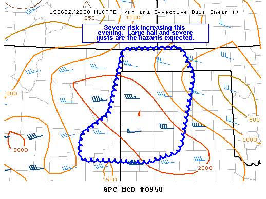 Mesoscale Discussion 958