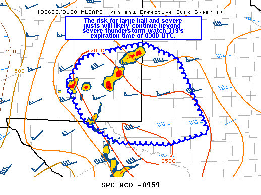 Mesoscale Discussion 959
