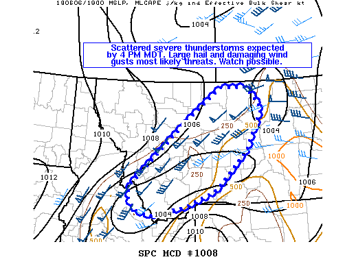 Mesoscale Discussion 1008