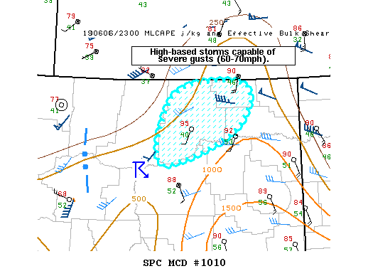 Mesoscale Discussion 1010