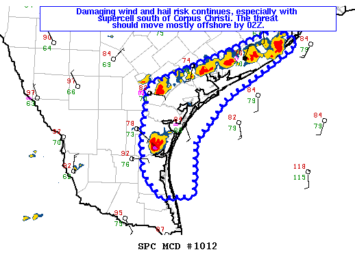 Mesoscale Discussion 1012