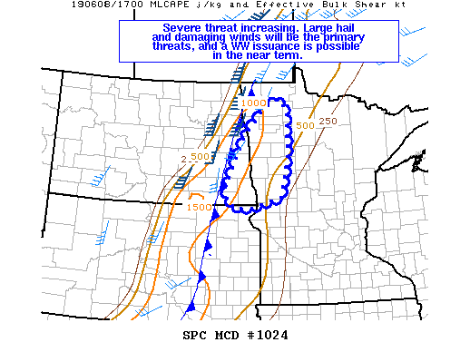 Mesoscale Discussion 1024