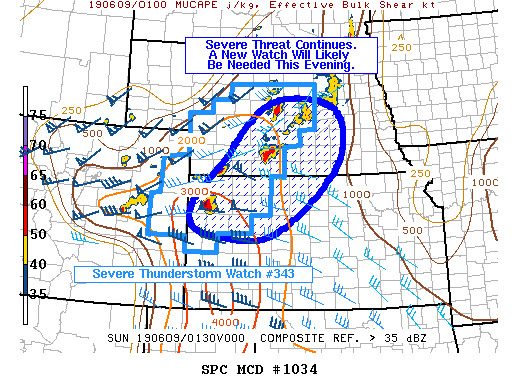 Mesoscale Discussion 1034