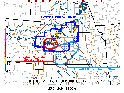 Mesoscale Discussion 1036