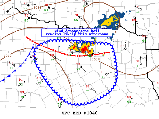 Mesoscale Discussion 1040