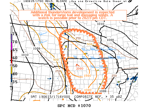 Mesoscale Discussion 1070
