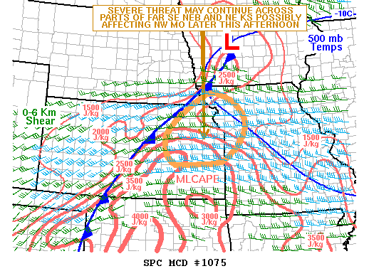 Mesoscale Discussion 1075