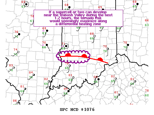 Mesoscale Discussion 1076